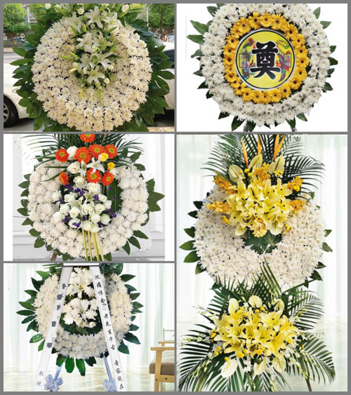 山东青岛平度市大泽山镇西崖刘家村花圈速递